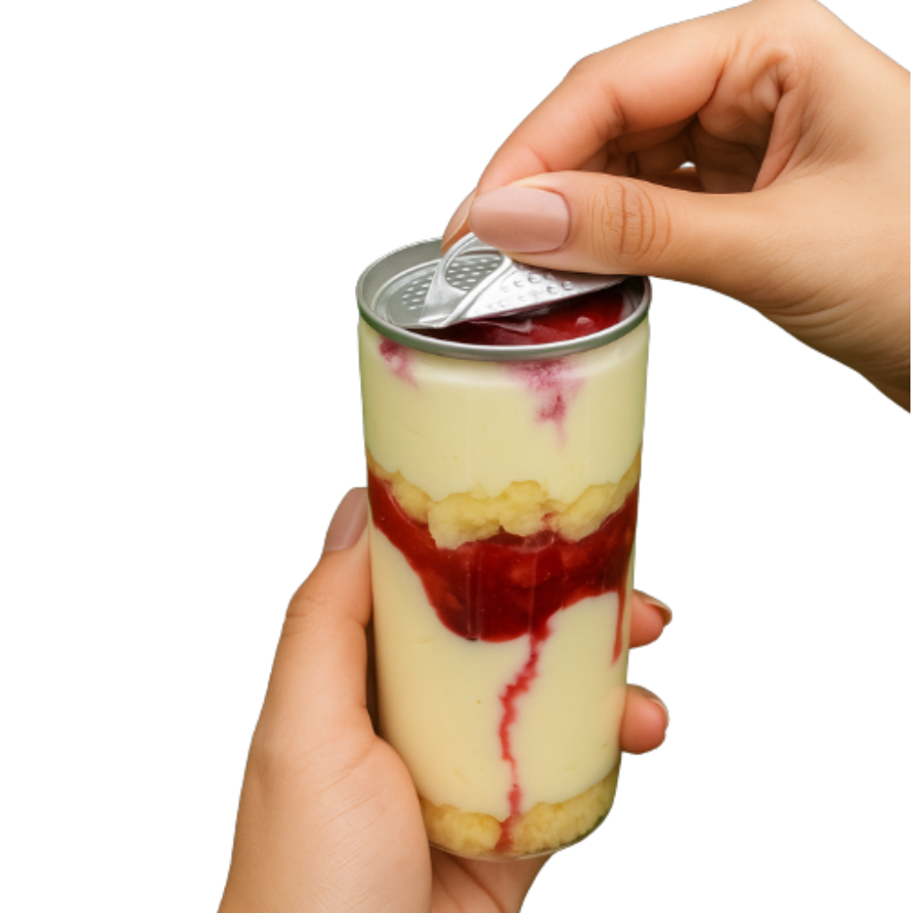 Embalagem PET 210 ml Cilíndrica com Tampa Metálica