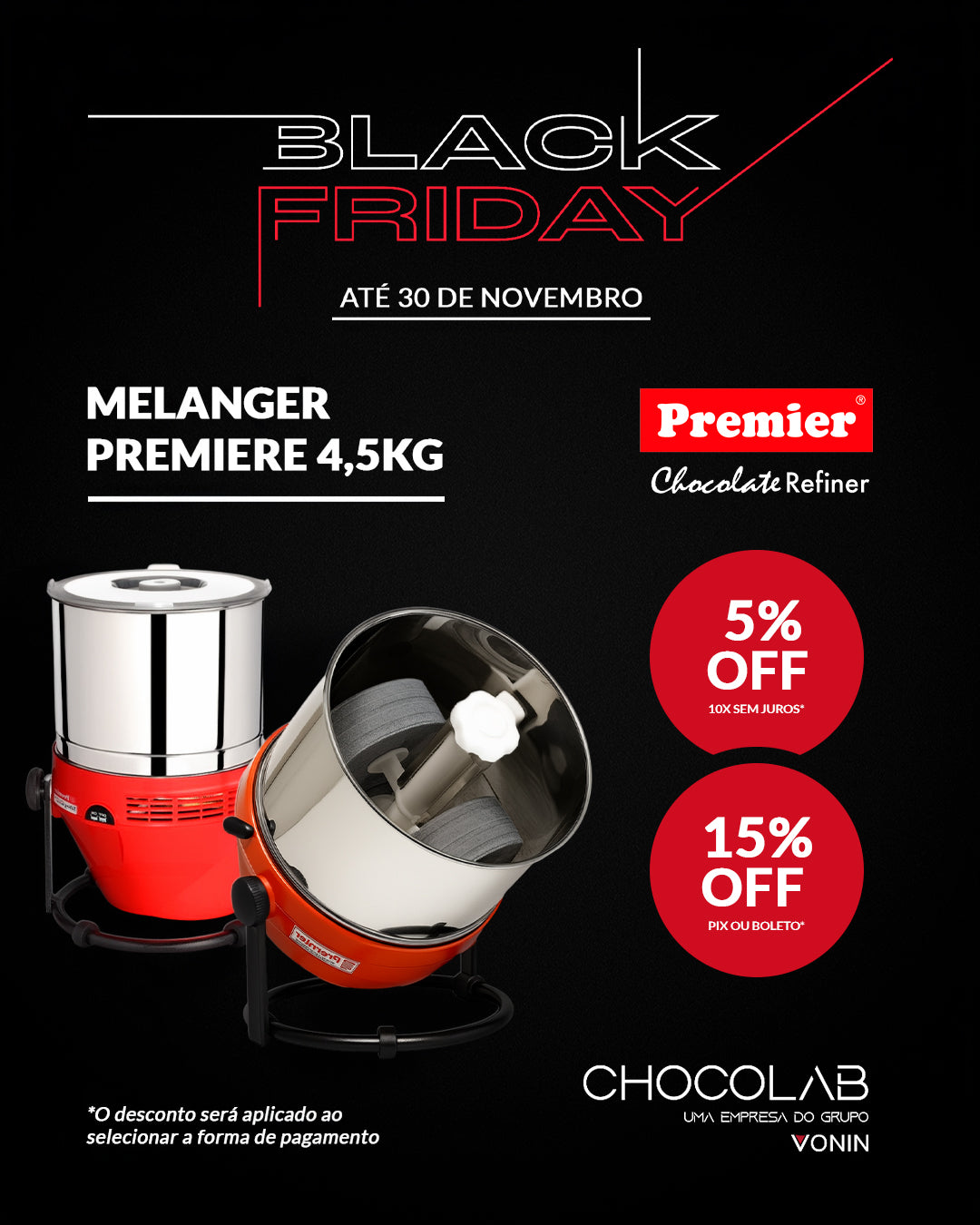 Melanger Premier 4,5kg com Stone Holder em Inox 304  - Híbrida (220V)