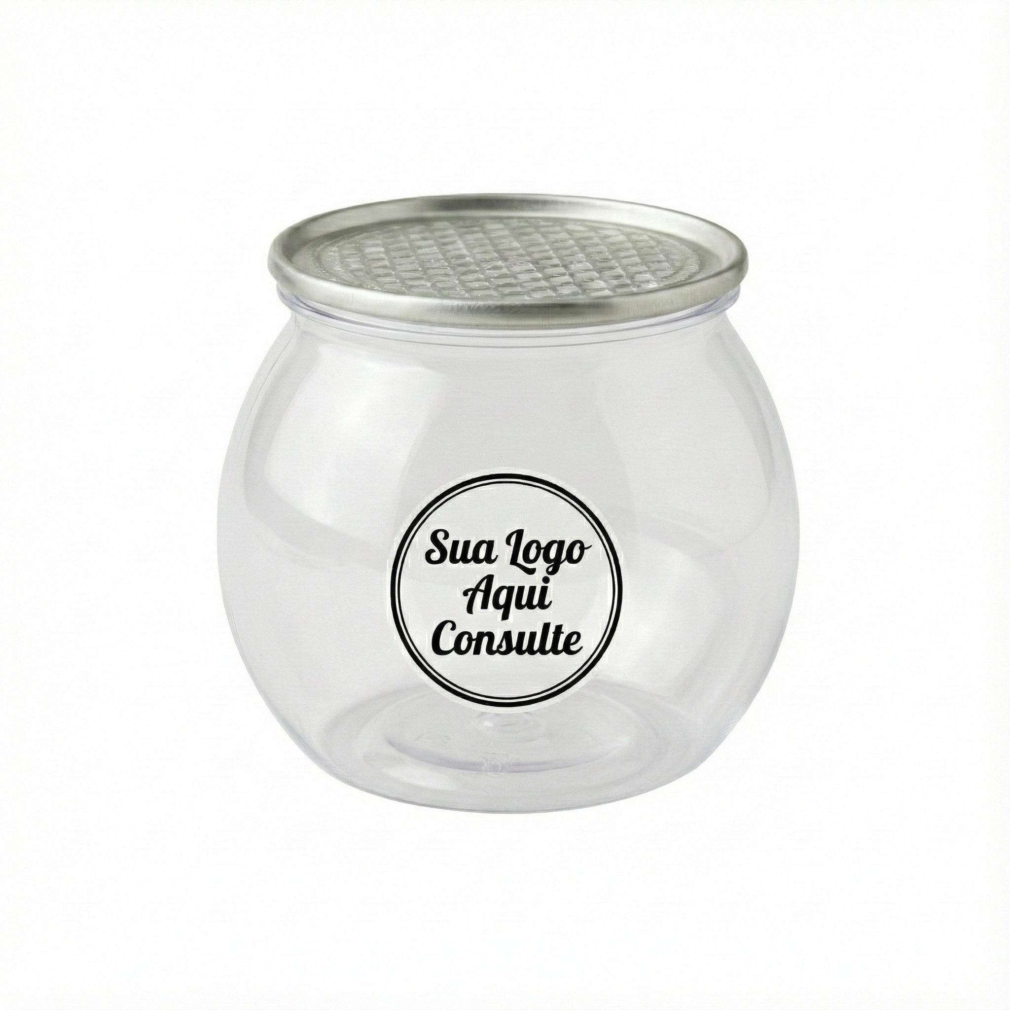 Embalagem PET 210ml bowl com Tampa Metálica - 200 UNIDADES