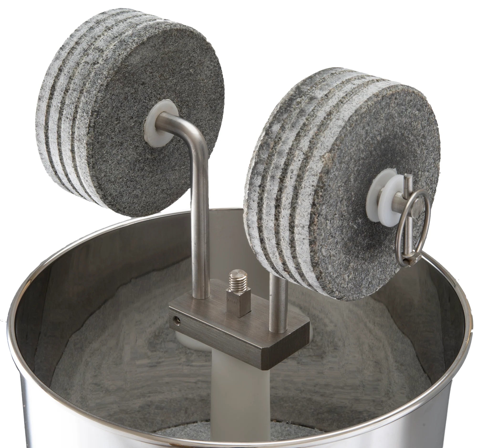 Kit Stainless Steel Stone Holder - Large - Rolo Stone Holder Inox 304 Premier Tilting 4,5Kg Com Raspadores