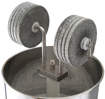 Kit Stainless Steel Stone Holder - Large - Rolo Stone Holder Inox 304 Premier Tilting 4,5Kg Com Raspadores