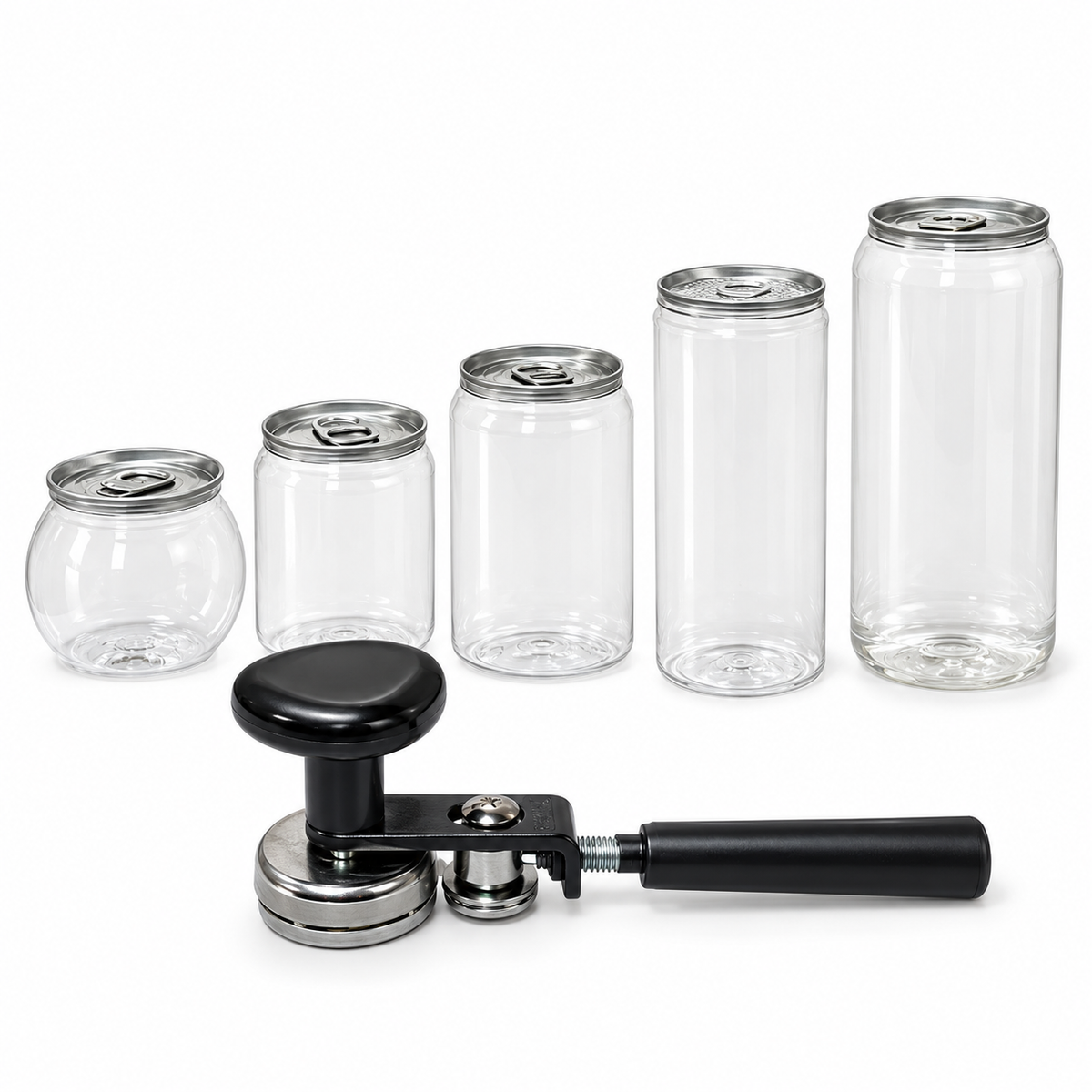 Seladora Manual para Latas PET – Recravadeira Manual de Tampas de Alumínio