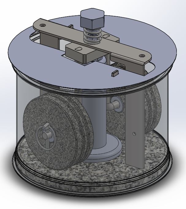 Kit Stainless Steel Stone Holder - Large - Rolo Stone Holder Inox 304 Premier Tilting 4,5Kg Com Raspadores